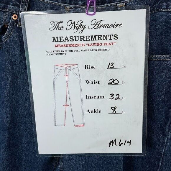 Levis 550 Jeans Relaxed Fit Tapered Leg Blue Heavy Denim Cotton Sz 40 X 32 Mens - Picture 10 of 10